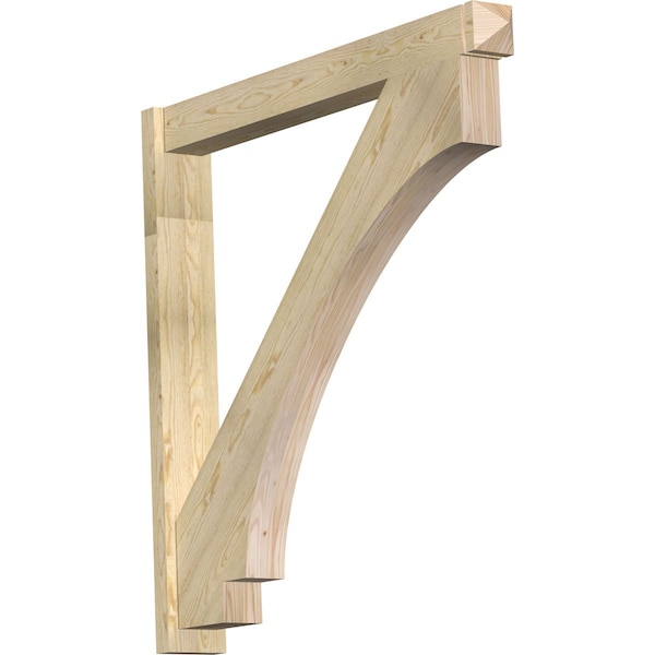 Ekena Millwork Imperial Arts & Crafts Rough Sawn Outlooker, Douglas Fir, 6"W x 48"D x 48"H OUT06X48X48IMP03RDF - main